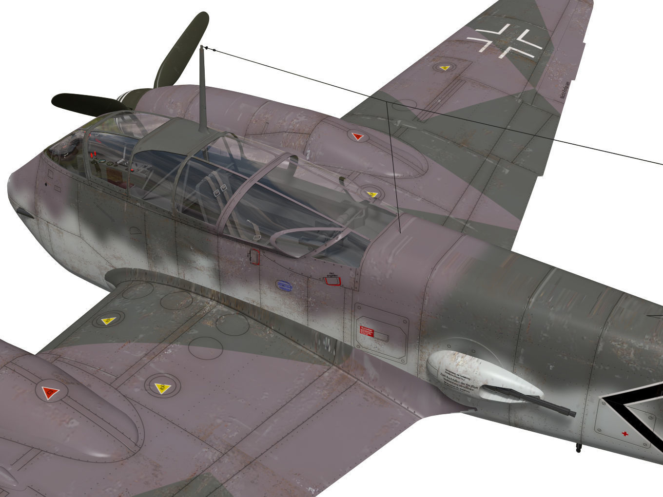 Messerschmitt Me 410 A1 Hornisse 3D model_9