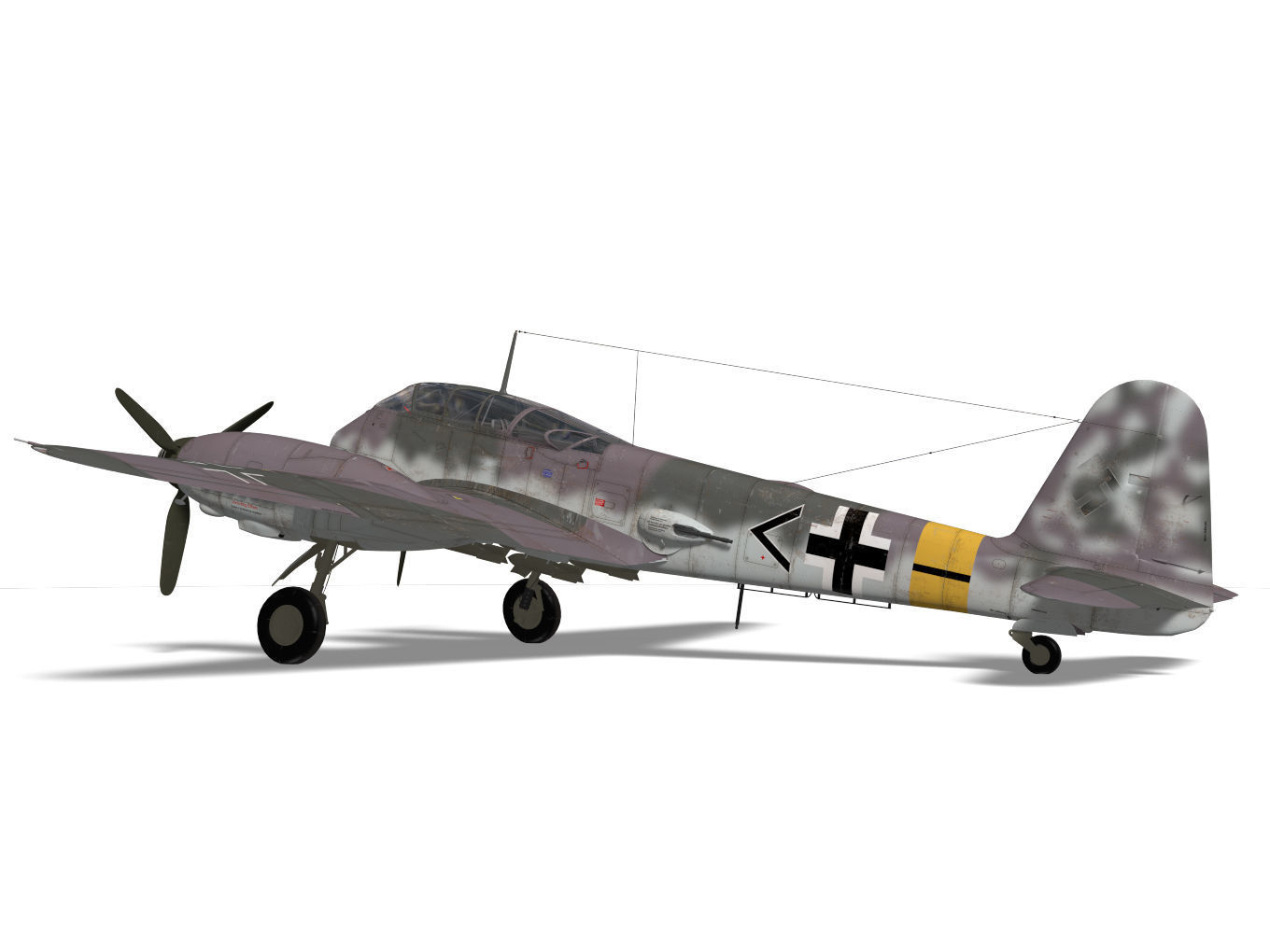 Messerschmitt Me 410 A1 Hornisse 3D model_7
