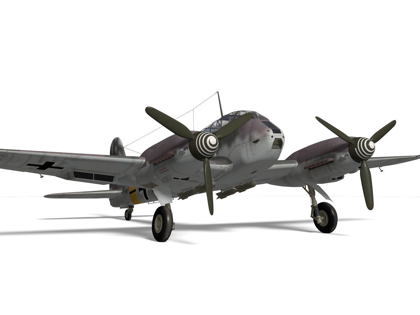 Messerschmitt Me 410 A1 Hornisse 3D model_8
