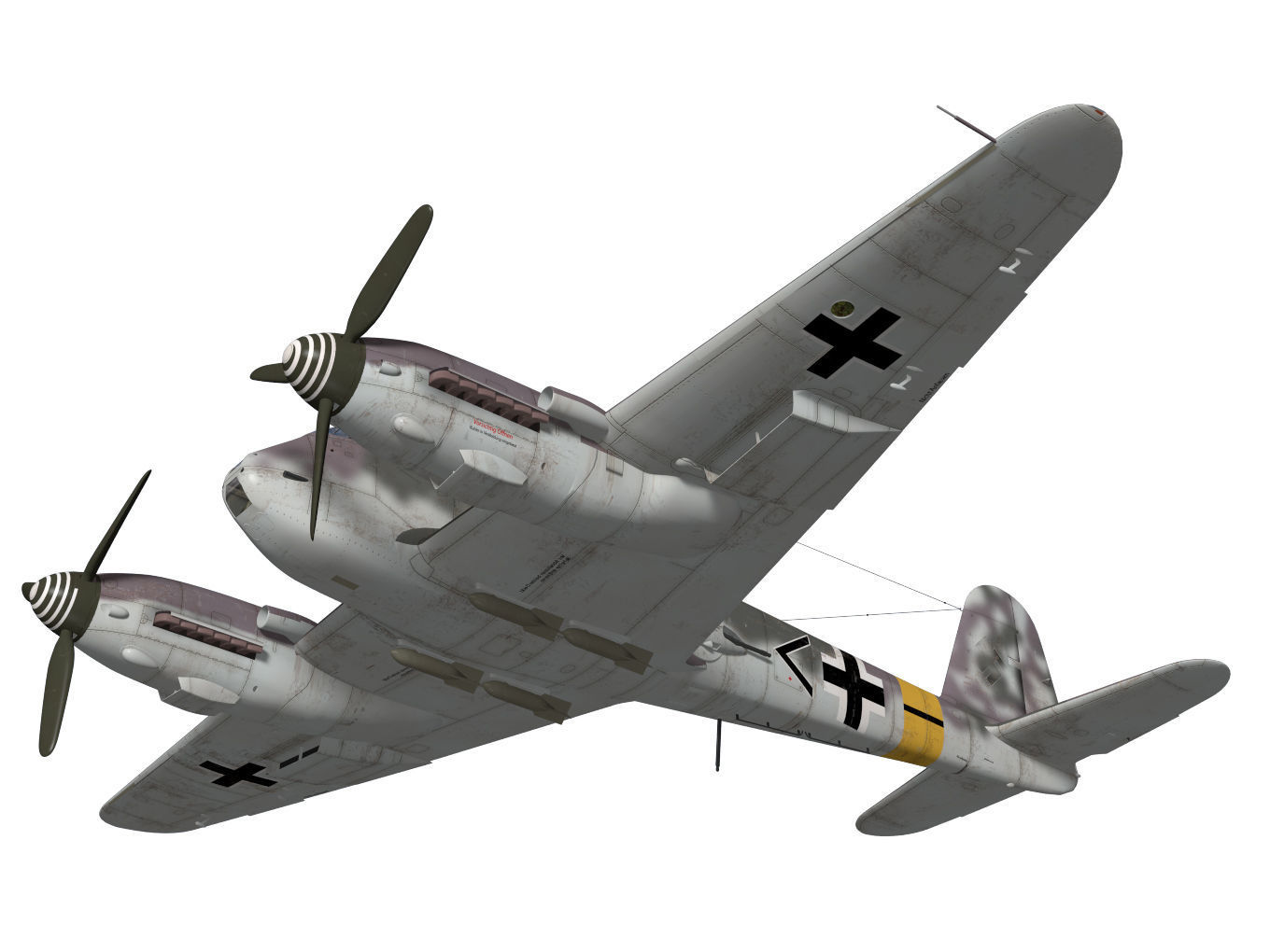 Messerschmitt Me 410 A1 Hornisse 3D model_3