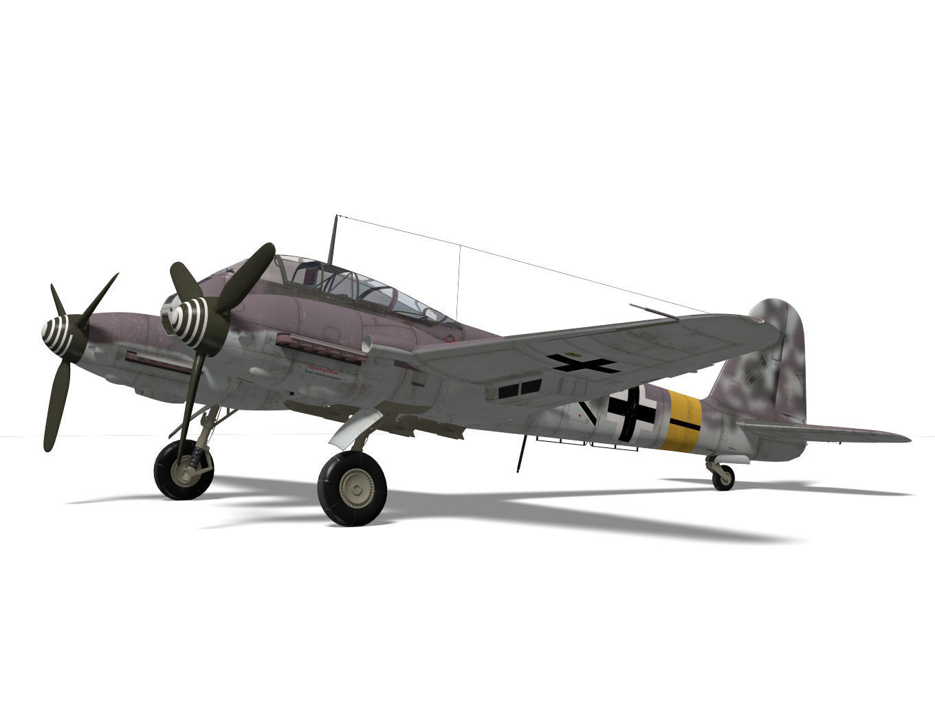 Messerschmitt Me 410 A1 Hornisse 3D model_6