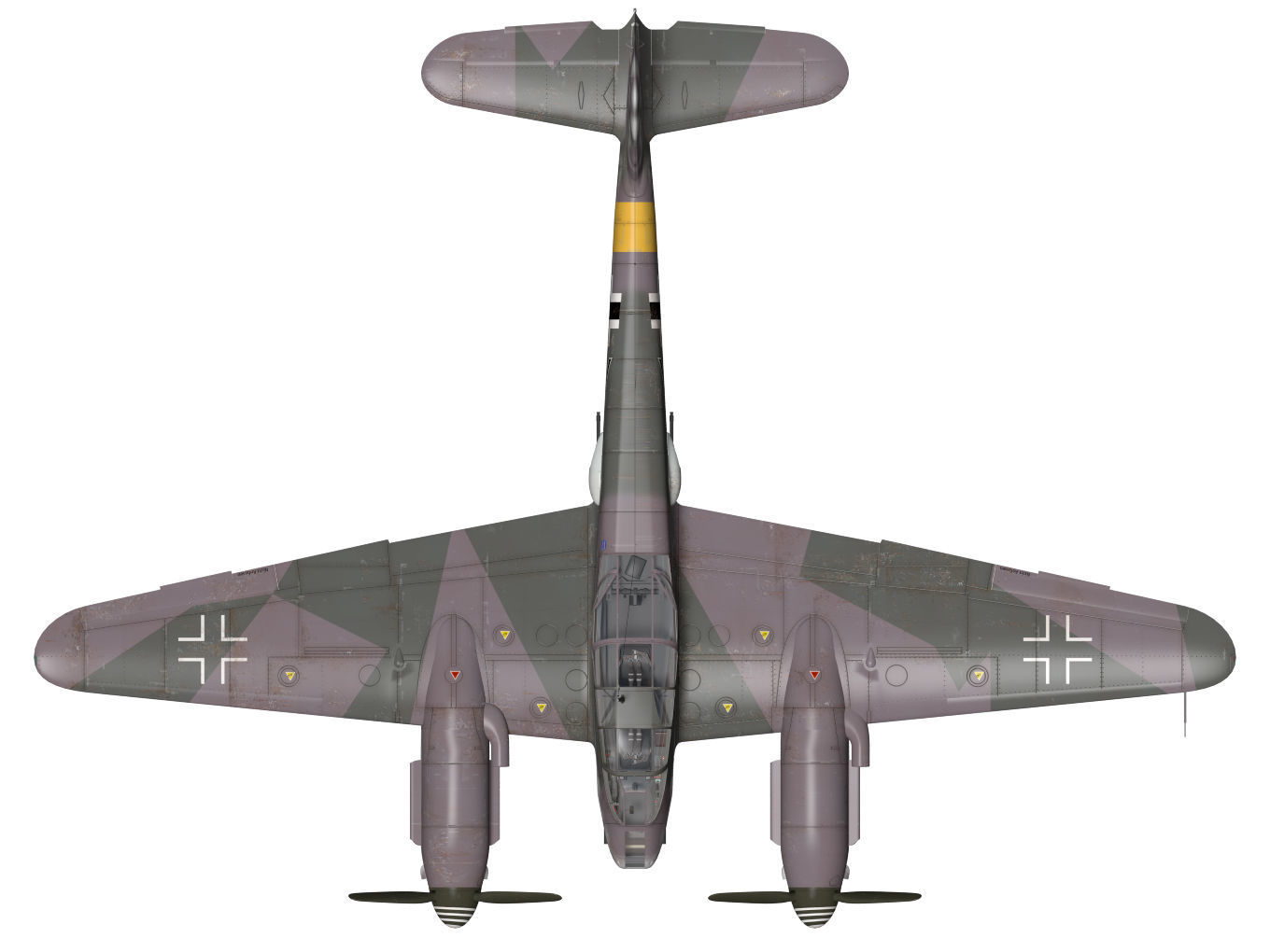 Messerschmitt Me 410 A1 Hornisse 3D model_13