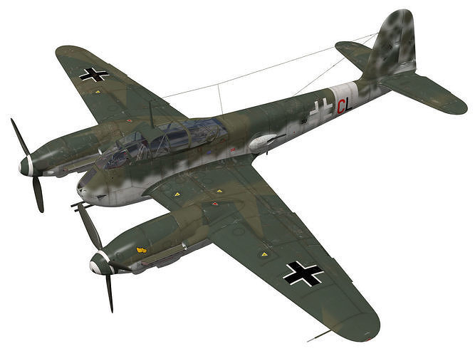 Messerschmitt Me 410 A1U2 Hornisse 3D model