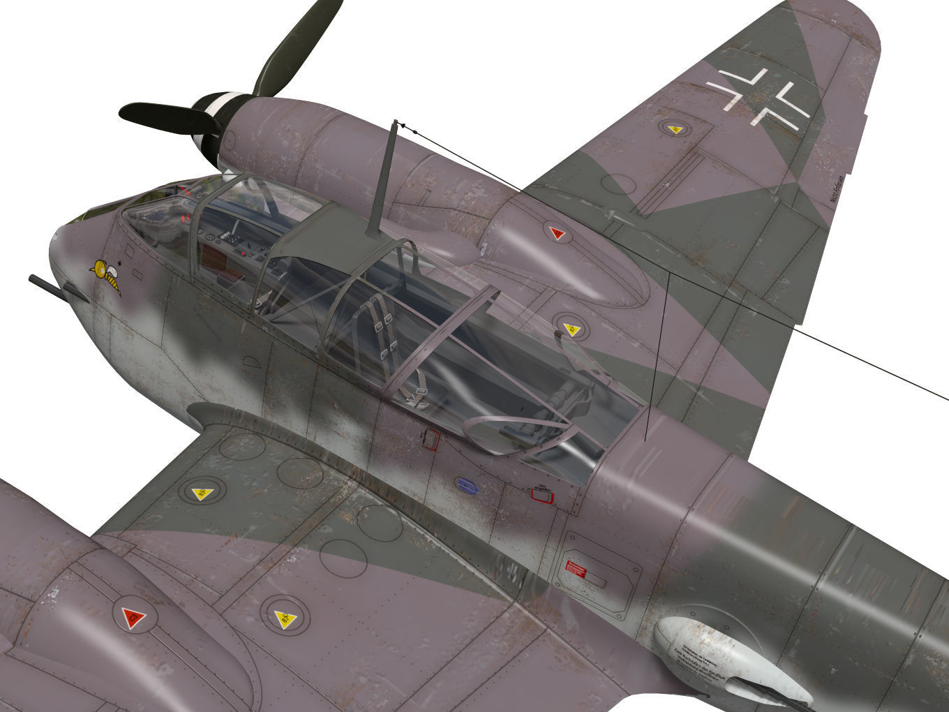 Messerschmitt Me 410 A1U2R4 Hornisse 3D model_9