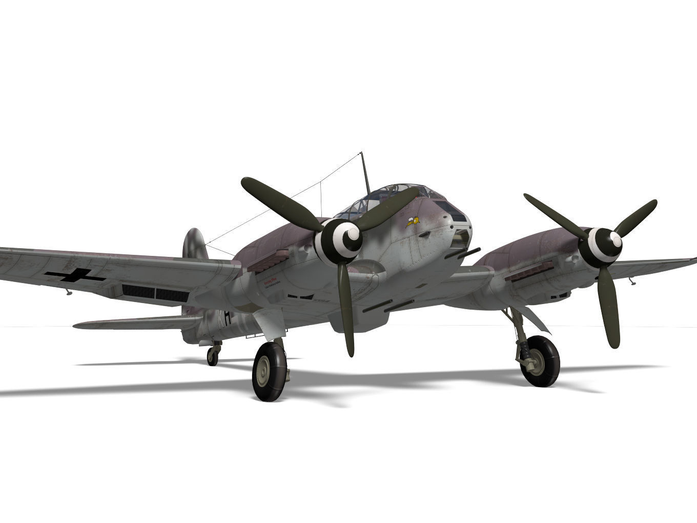 Messerschmitt Me 410 A1U2R4 Hornisse 3D model_8