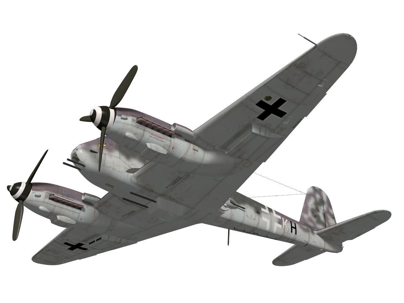 Messerschmitt Me 410 A1U2R4 Hornisse 3D model_3