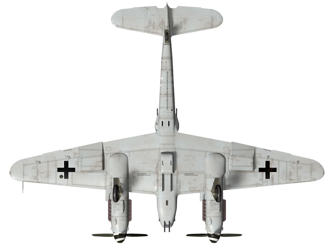 Messerschmitt Me 410 A1U2R4 Hornisse 3D model_15