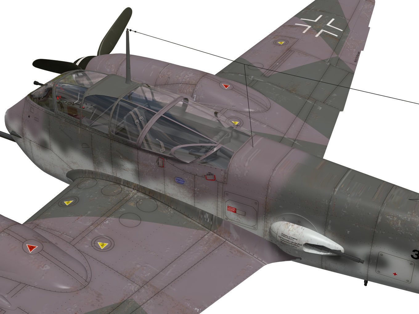 Messerschmitt Me 410 A1U4 Hornisse 3D model_9