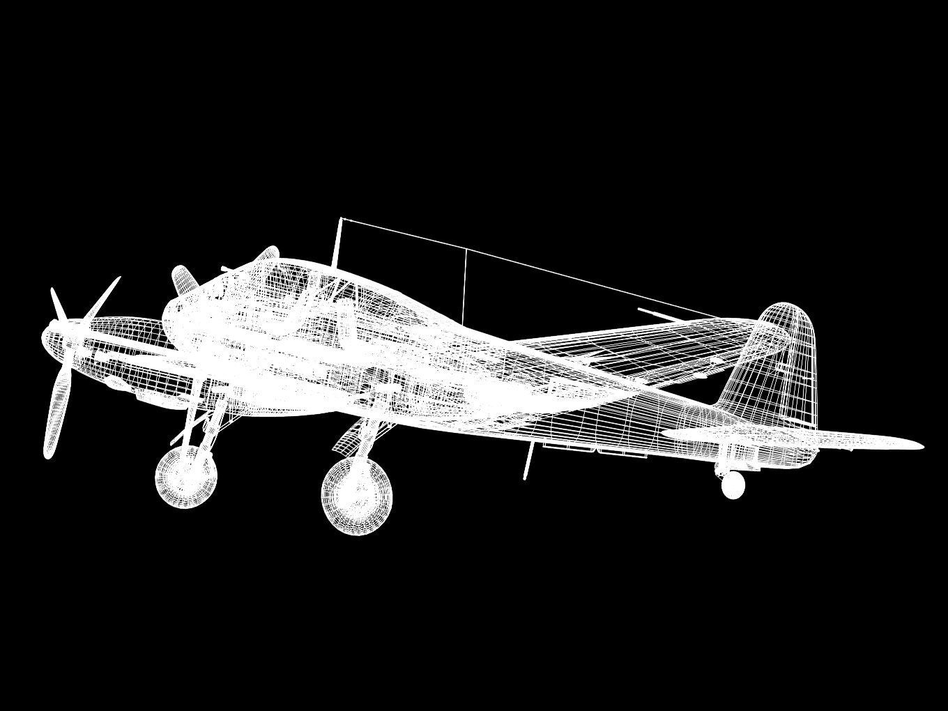 Messerschmitt Me 410 A1U4 Hornisse 3D model_17