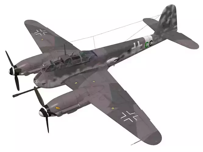 Messerschmitt Me 410 A1U4 Hornisse 3D model