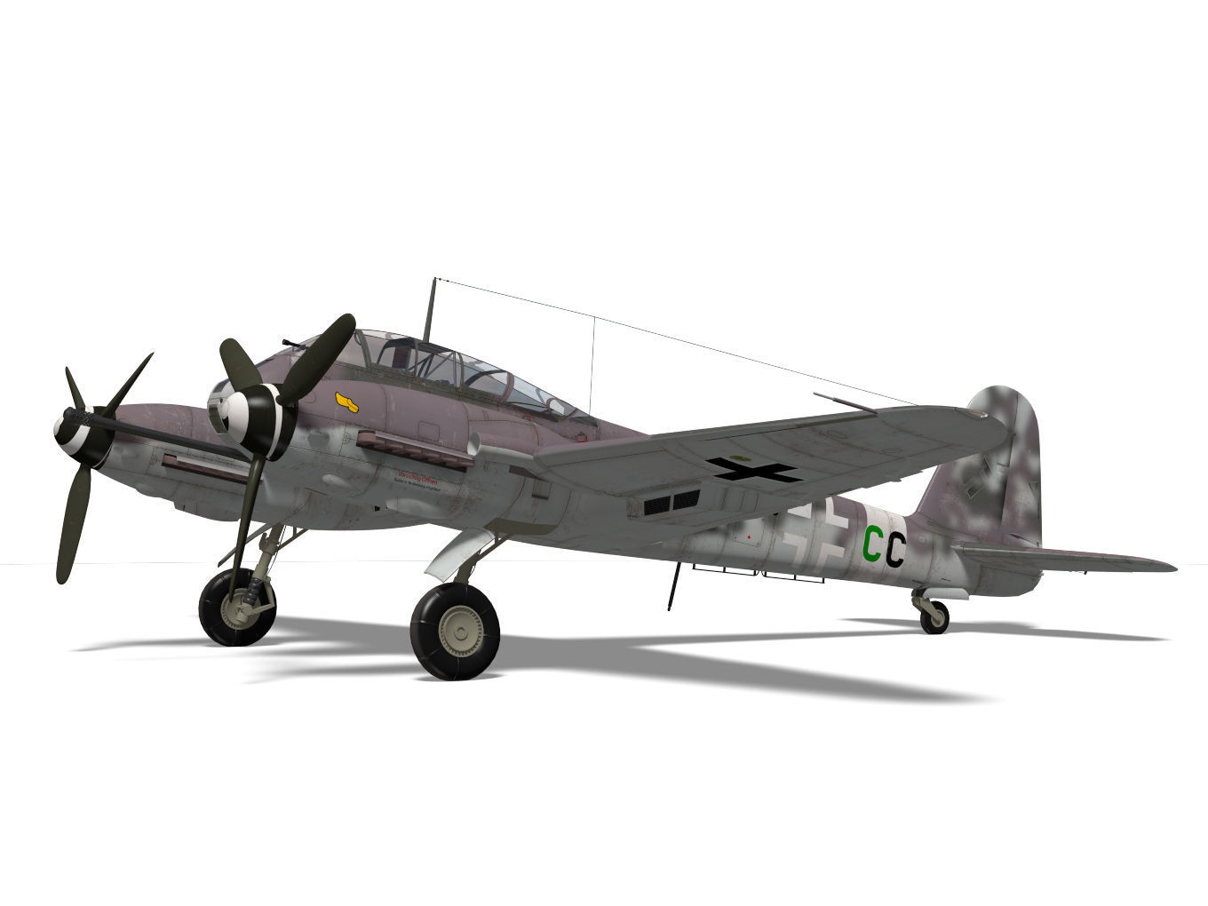 Messerschmitt Me 410 A1U4 Hornisse 3D model_6