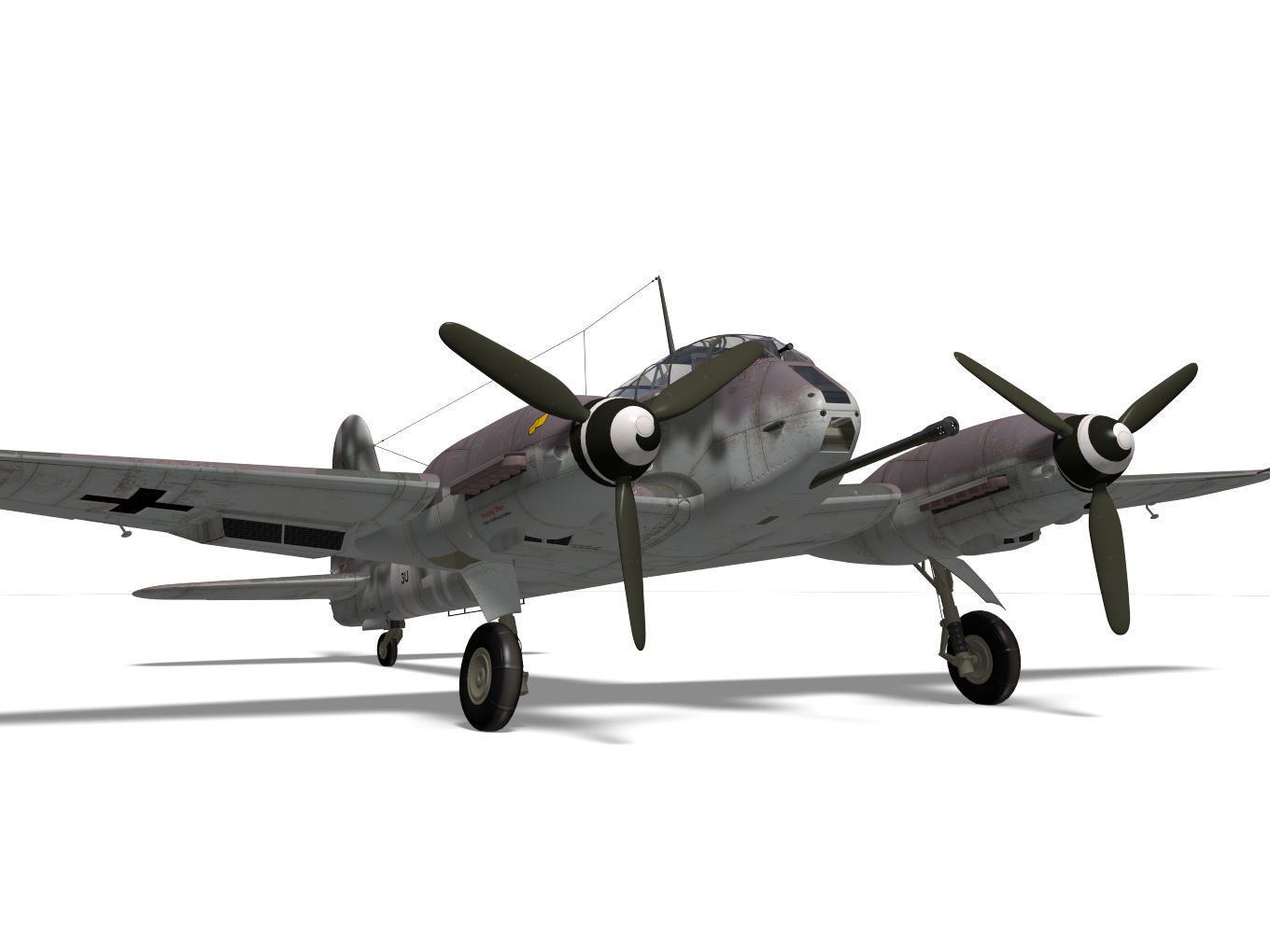 Messerschmitt Me 410 A1U4 Hornisse 3D model_8