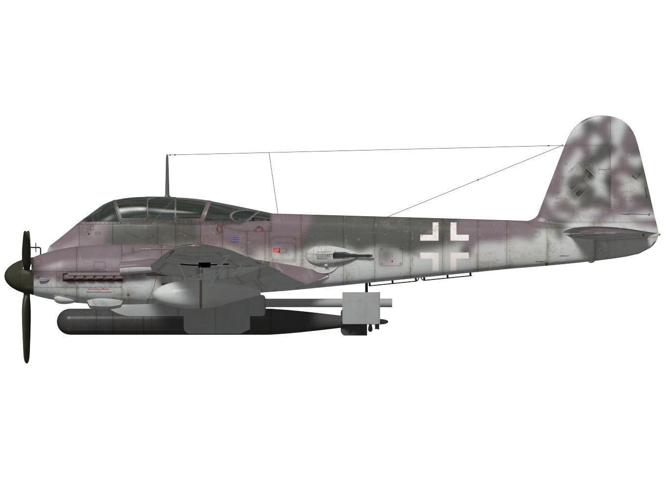 Messerschmitt Me 410 B5 Hornisse 3D model_11
