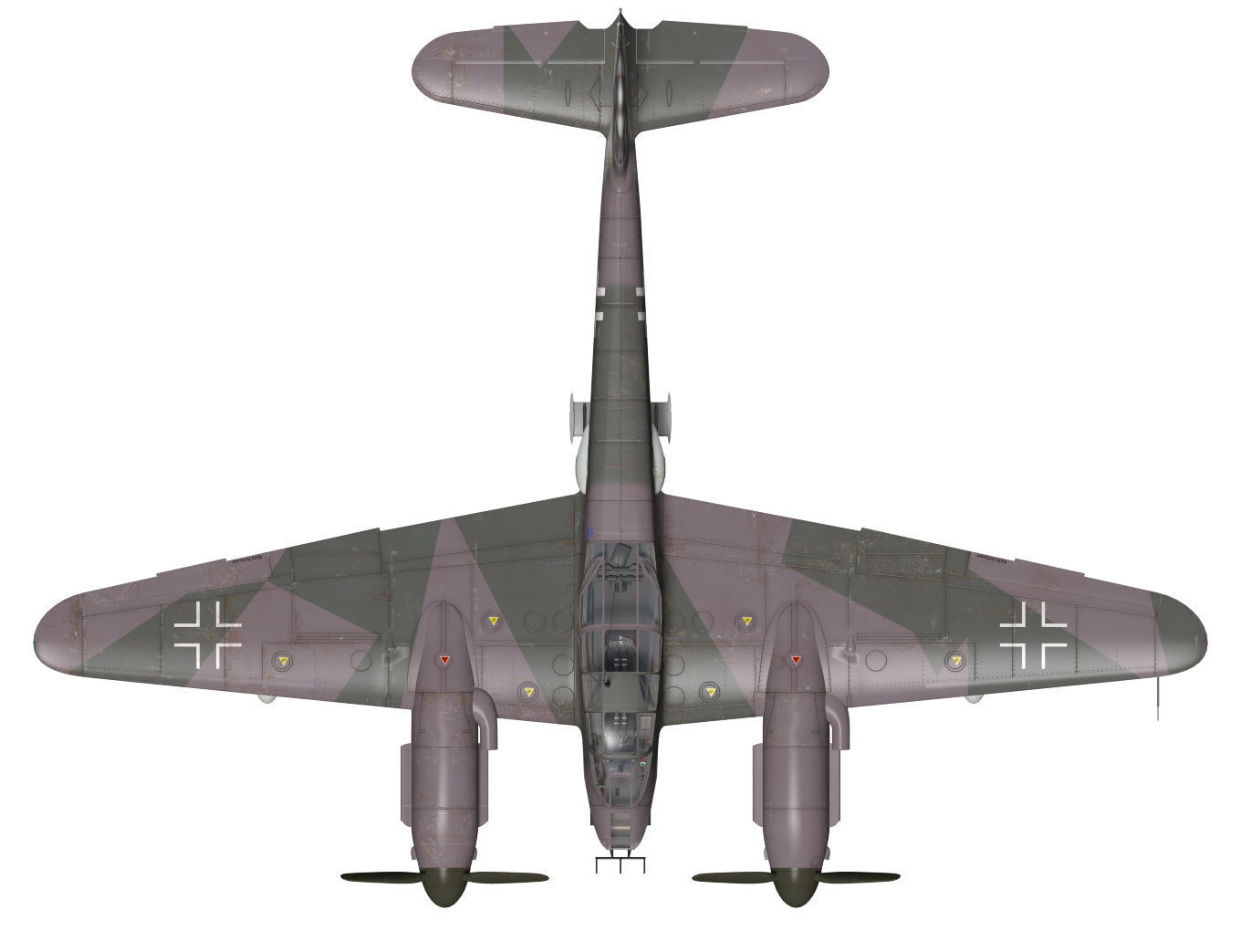 Messerschmitt Me 410 B5 Hornisse 3D model_14