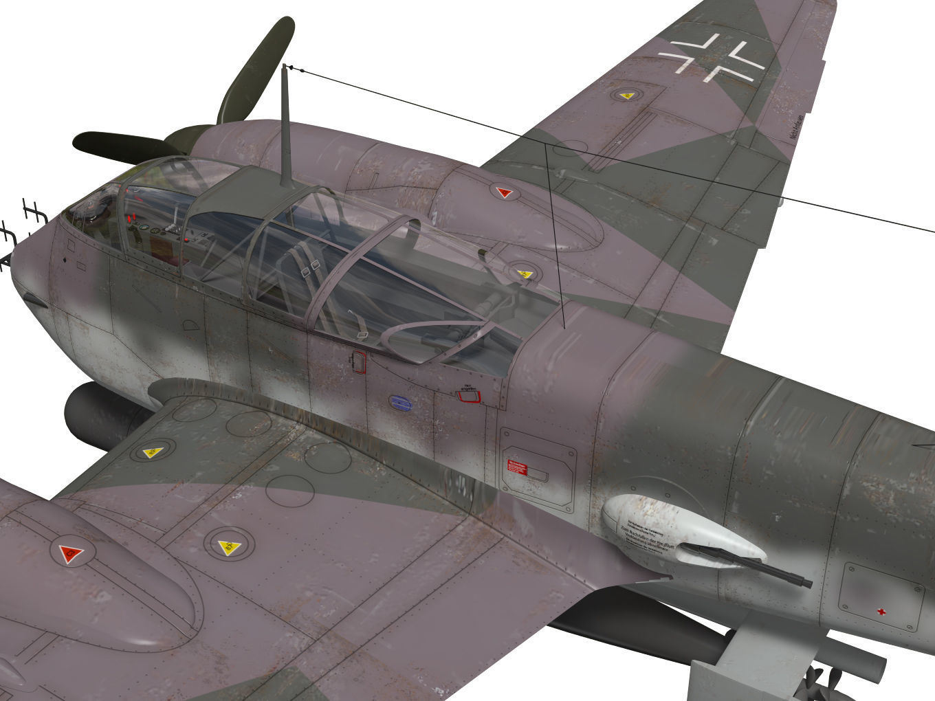 Messerschmitt Me 410 B5 Hornisse 3D model_10