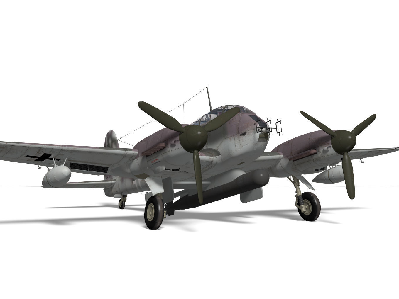 Messerschmitt Me 410 B5 Hornisse 3D model_9