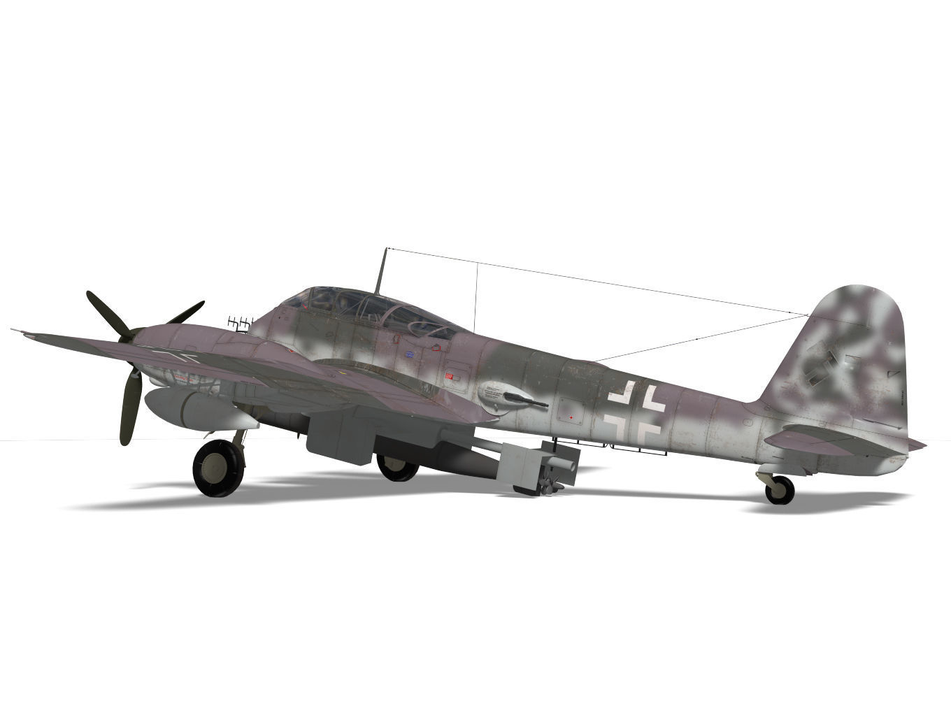 Messerschmitt Me 410 B5 Hornisse 3D model_8