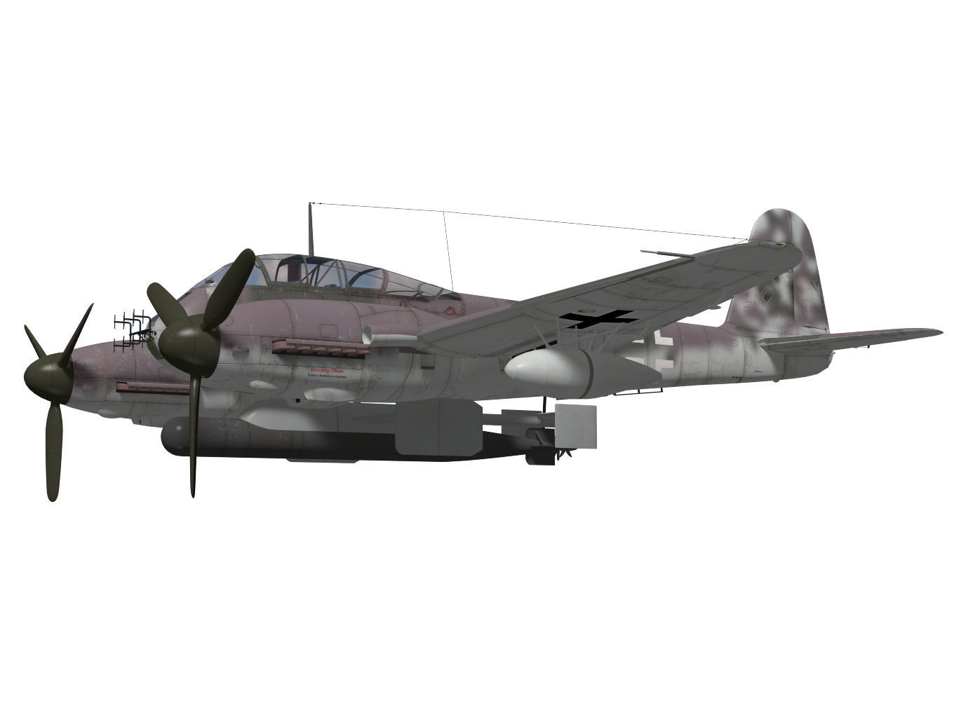 Messerschmitt Me 410 B5 Hornisse 3D model_3