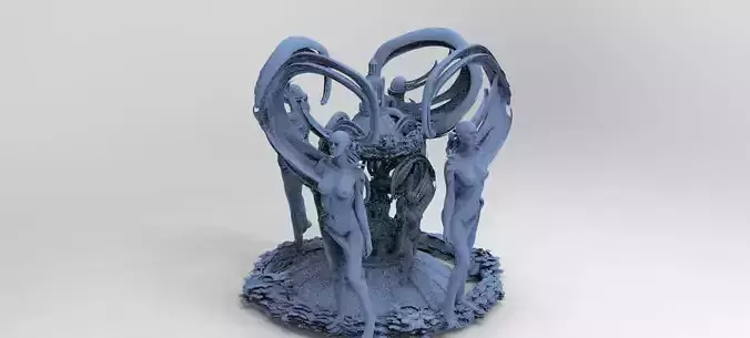 Art Deco Sun Fantasy well 1