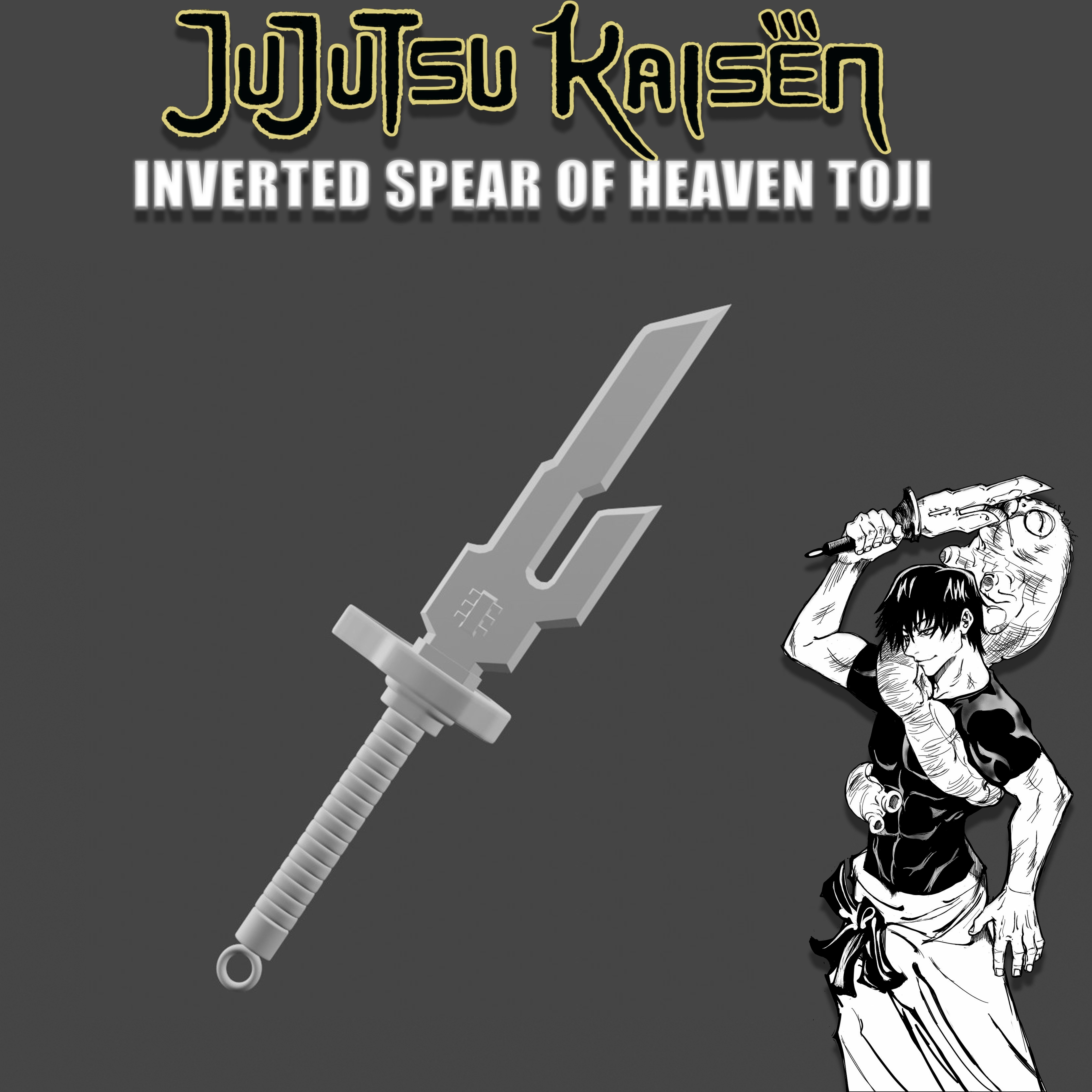 INVERTED SPEAR OF HEAVEN TOJI JUJUTSU KAISEN 3D print model_0