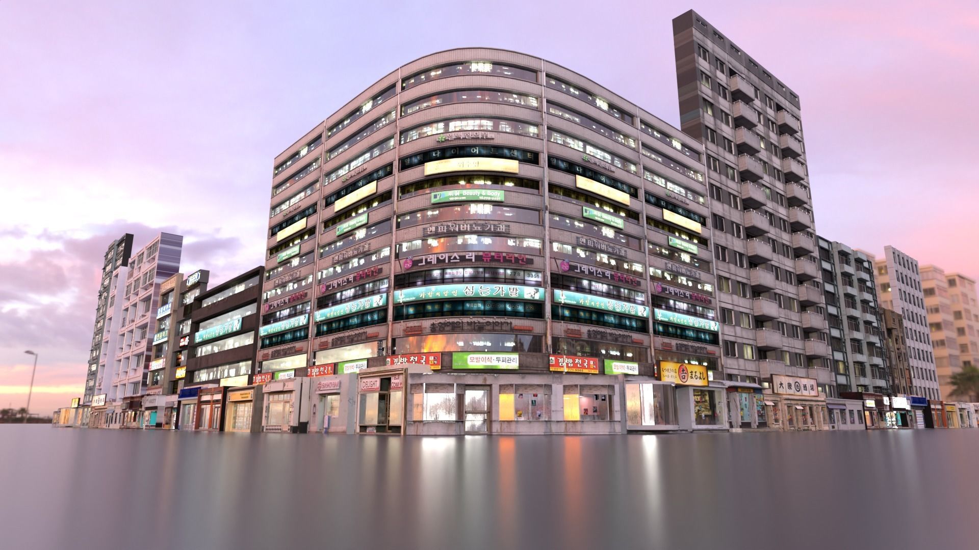 High Detailed Modern City Model Pack 3D model_14