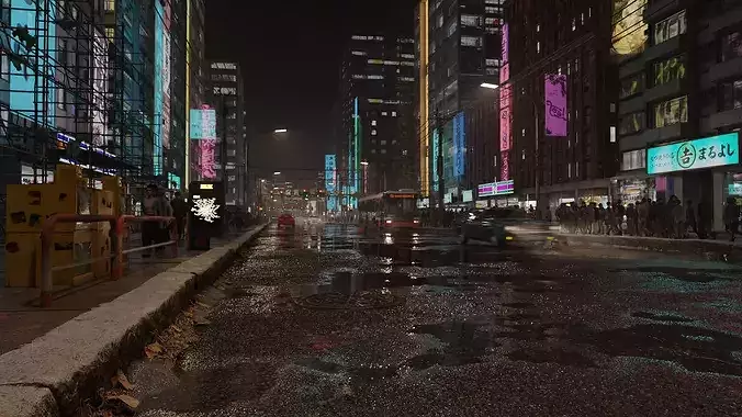 High Detailed Modern City Model Pack 3D model 3