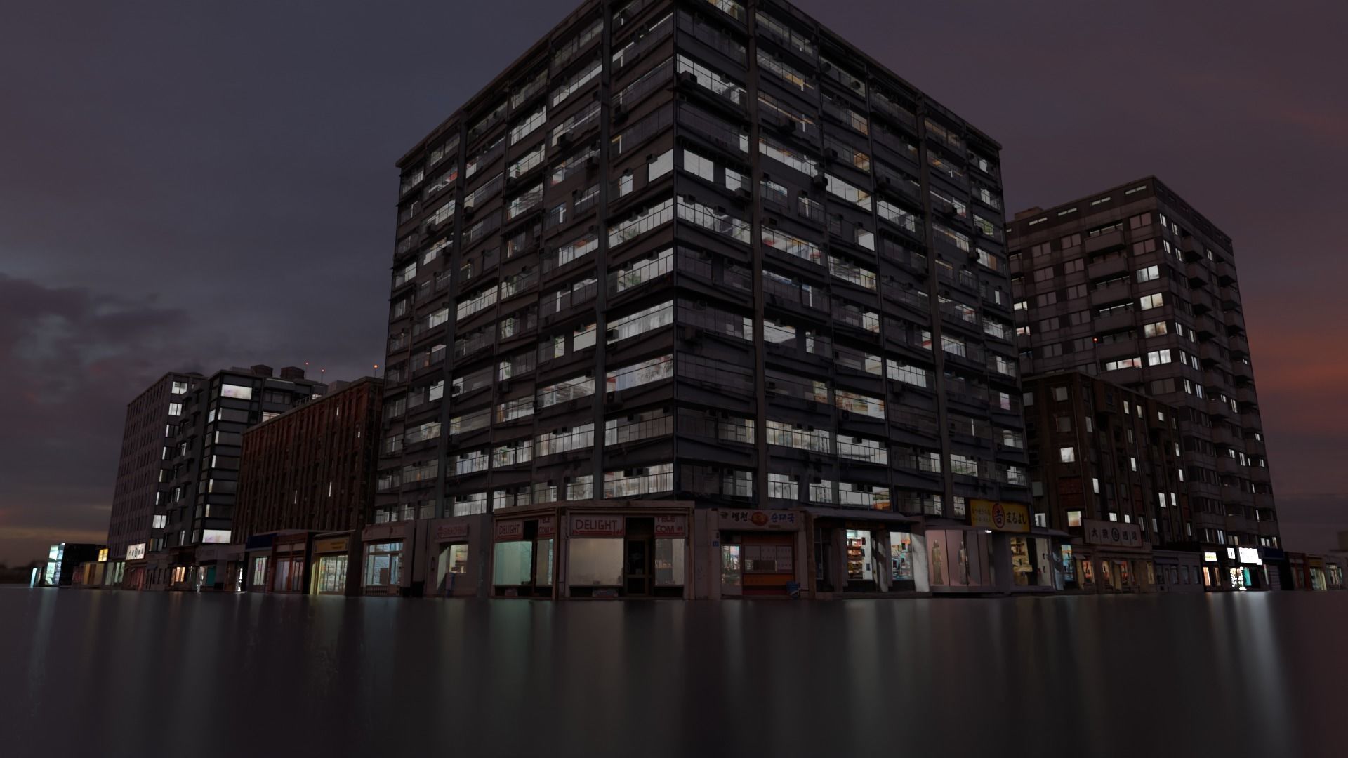 High Detailed Modern City Model Pack 3D model_16