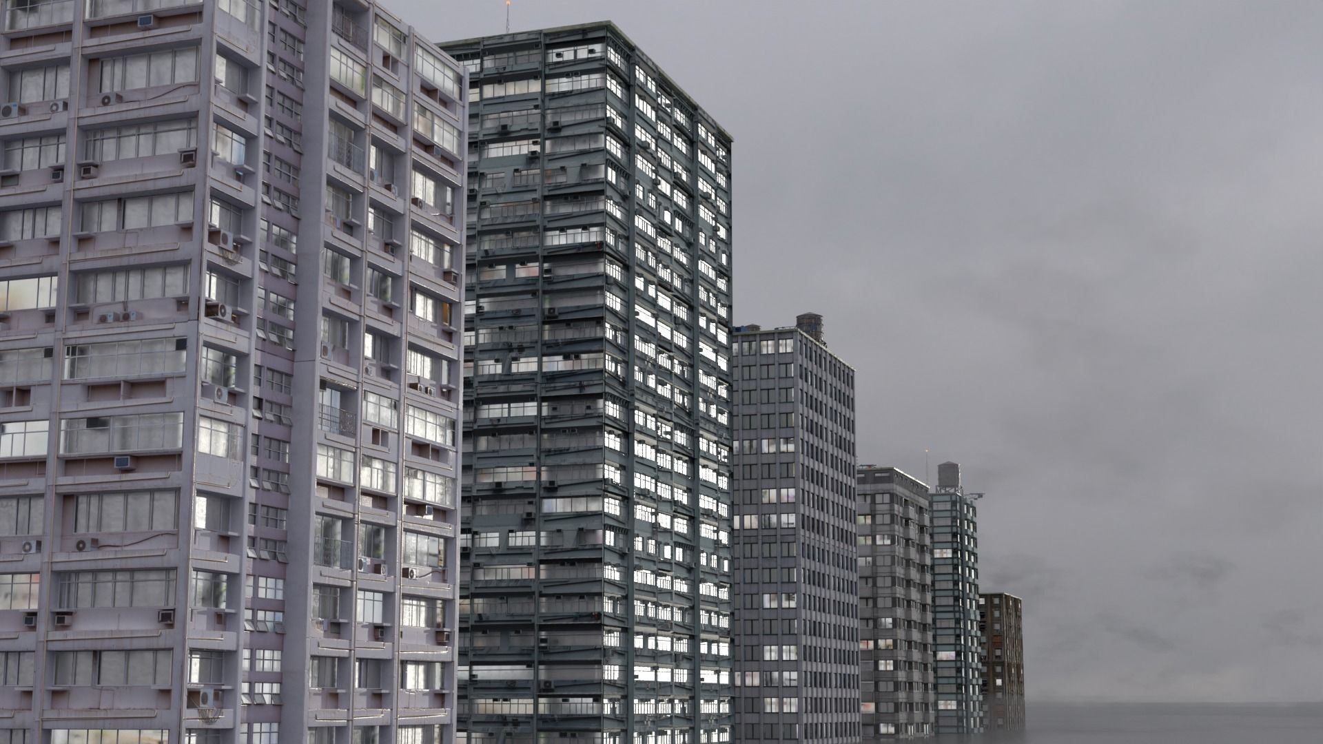 High Detailed Modern City Model Pack 3D model_12