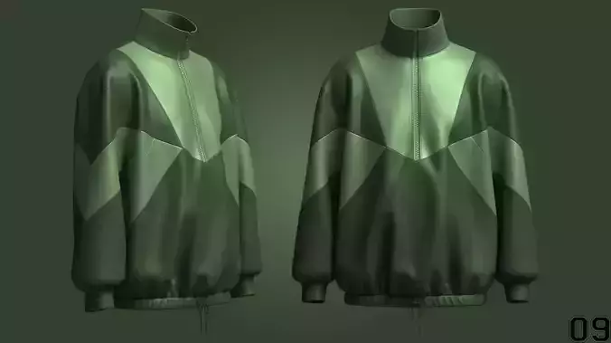 Mens Oversized Jacket Model