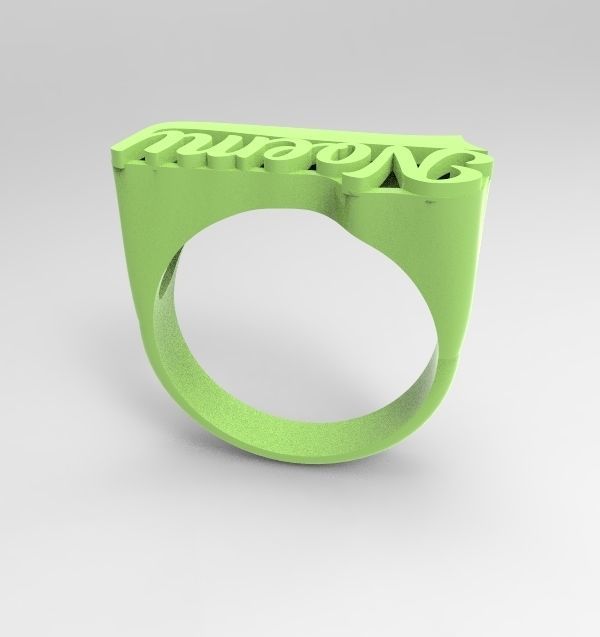 Noemy name ring 3D print model_2