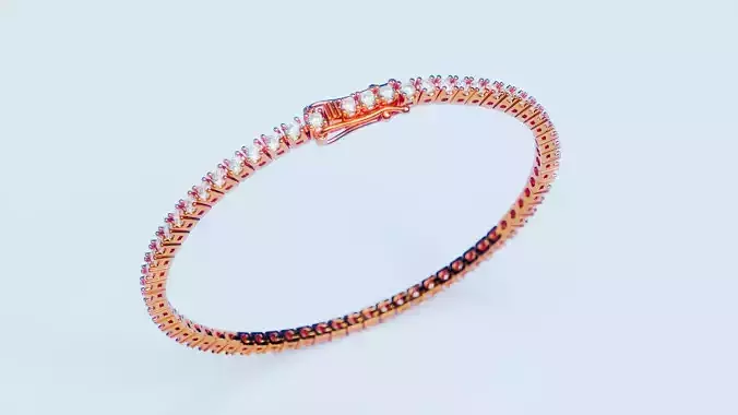 Tennis bracelet box clasp 3 3D print model