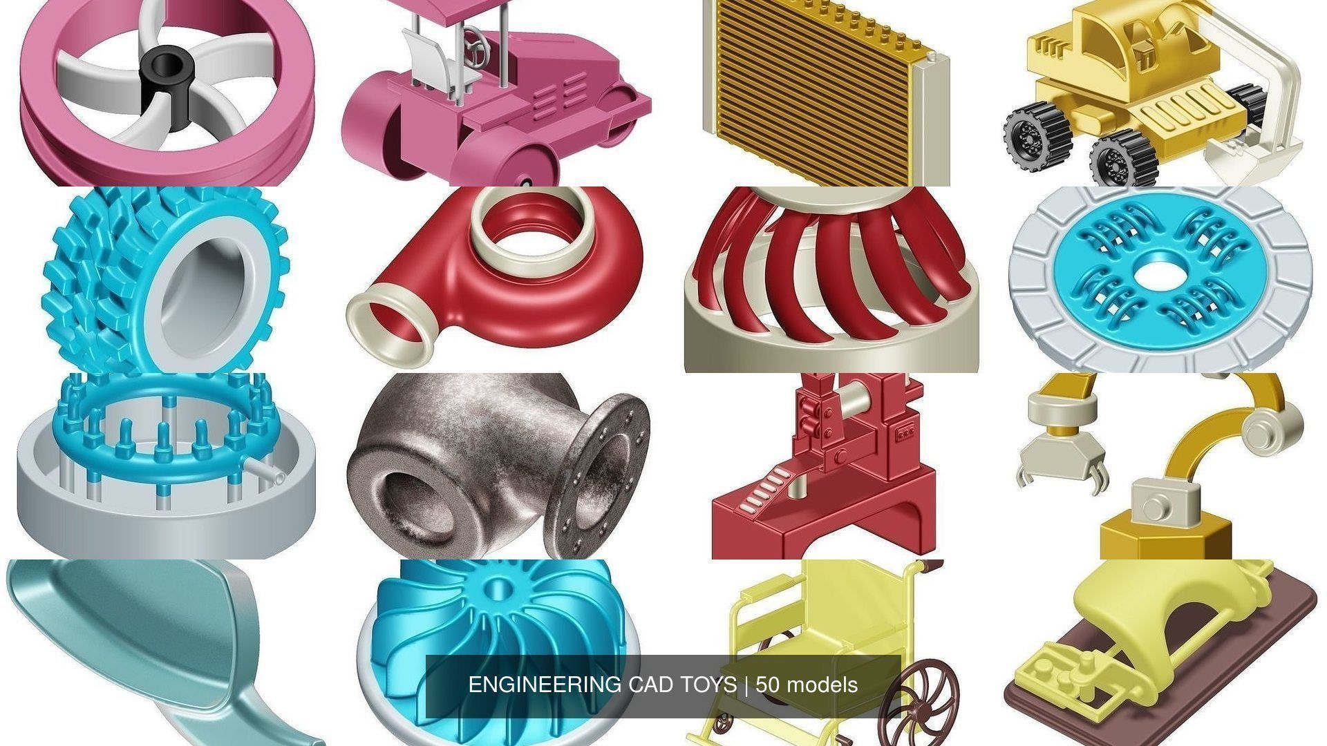 ENGINEERING CAD TOYS 3D Model Collection_3