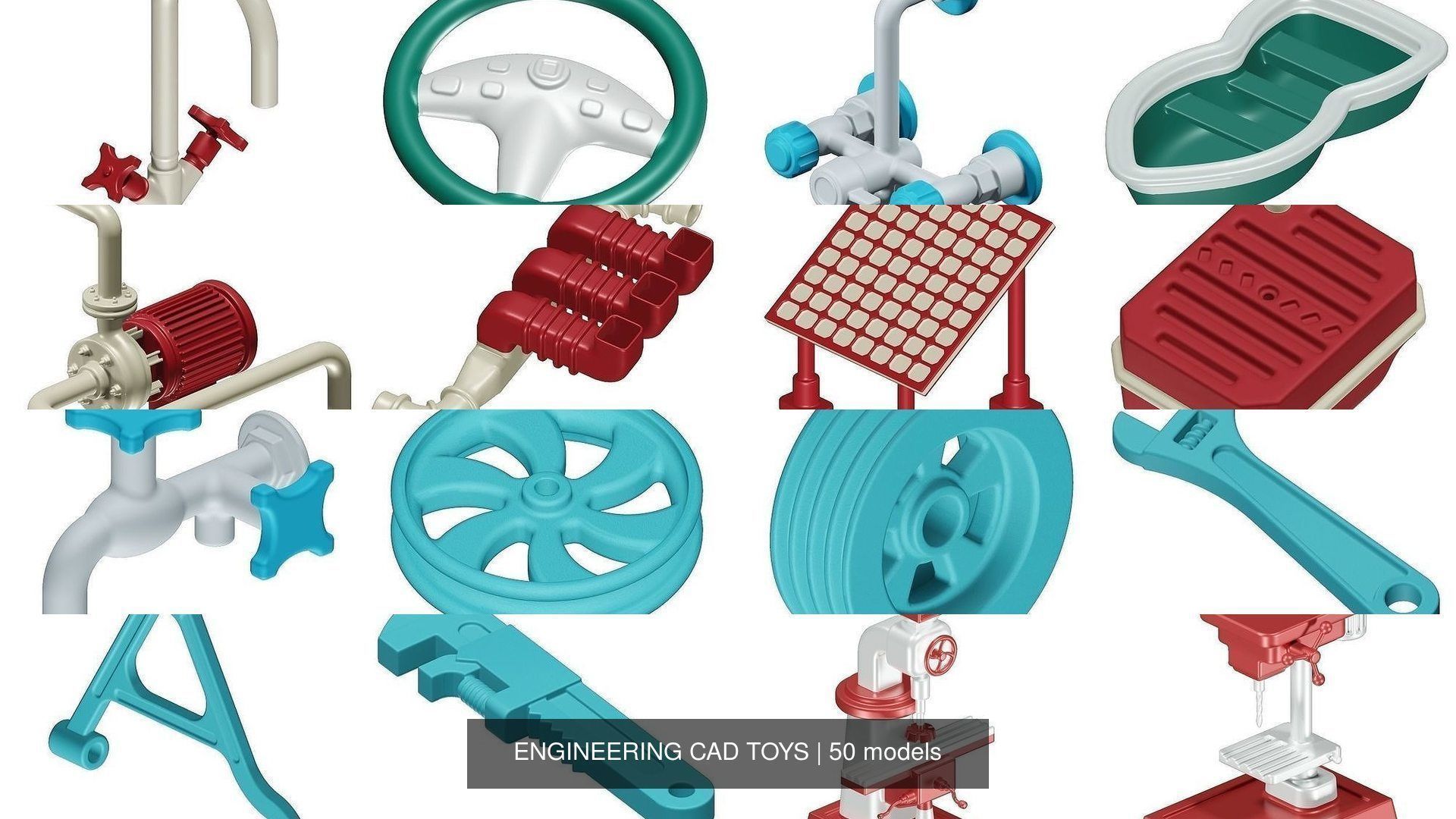 ENGINEERING CAD TOYS 3D Model Collection_9