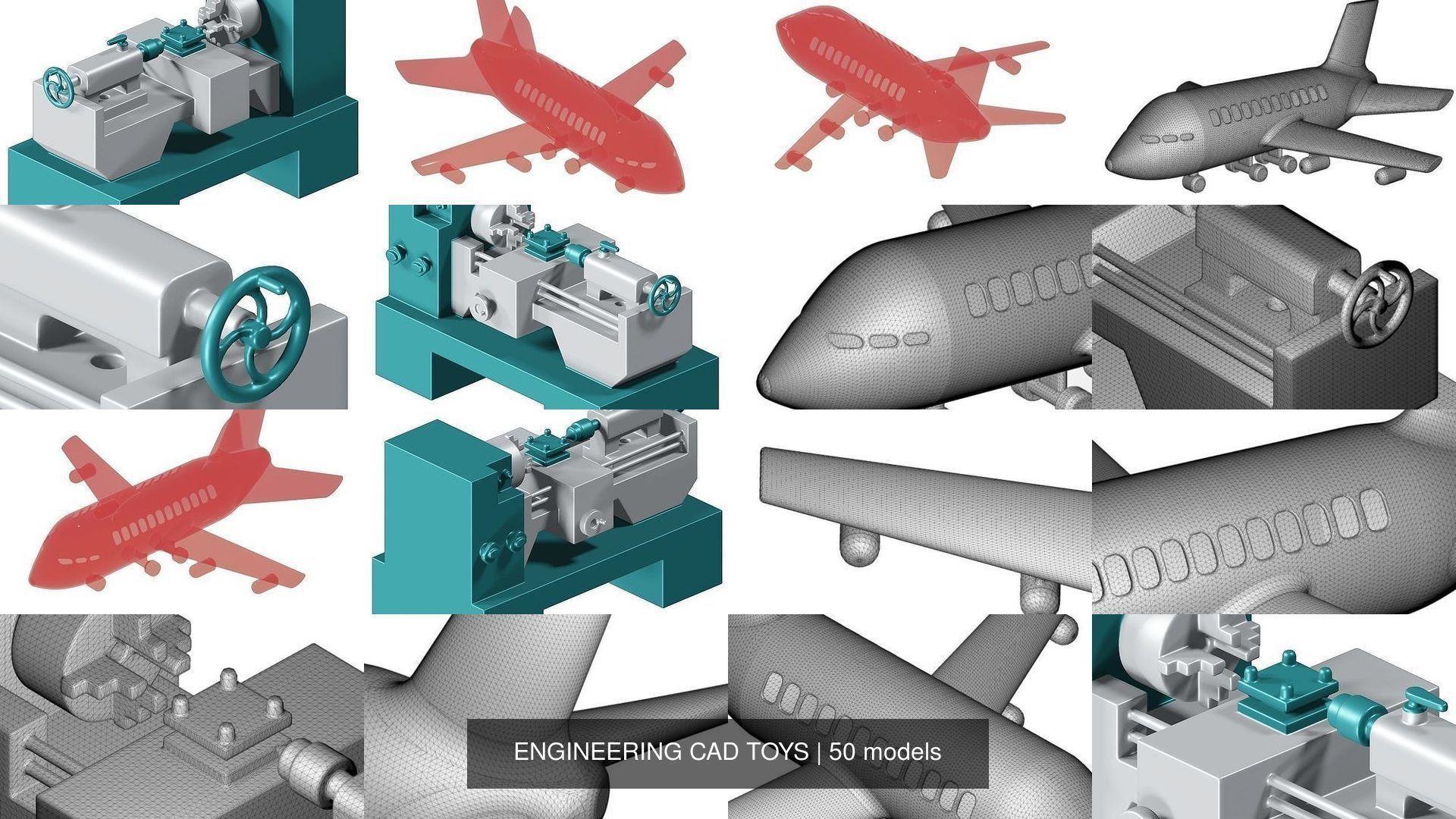 ENGINEERING CAD TOYS 3D Model Collection_7