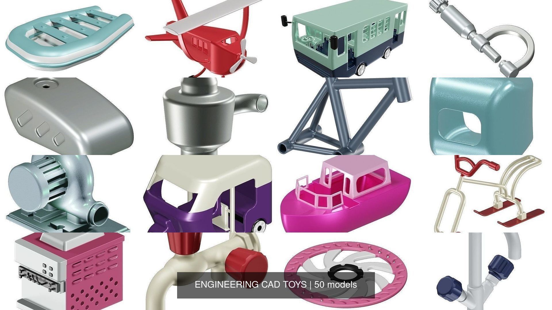 ENGINEERING CAD TOYS 3D Model Collection_8