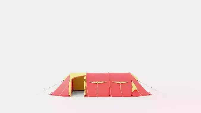 Spitsbergen X-Trem 4 Camp Tent Low-poly 3D model