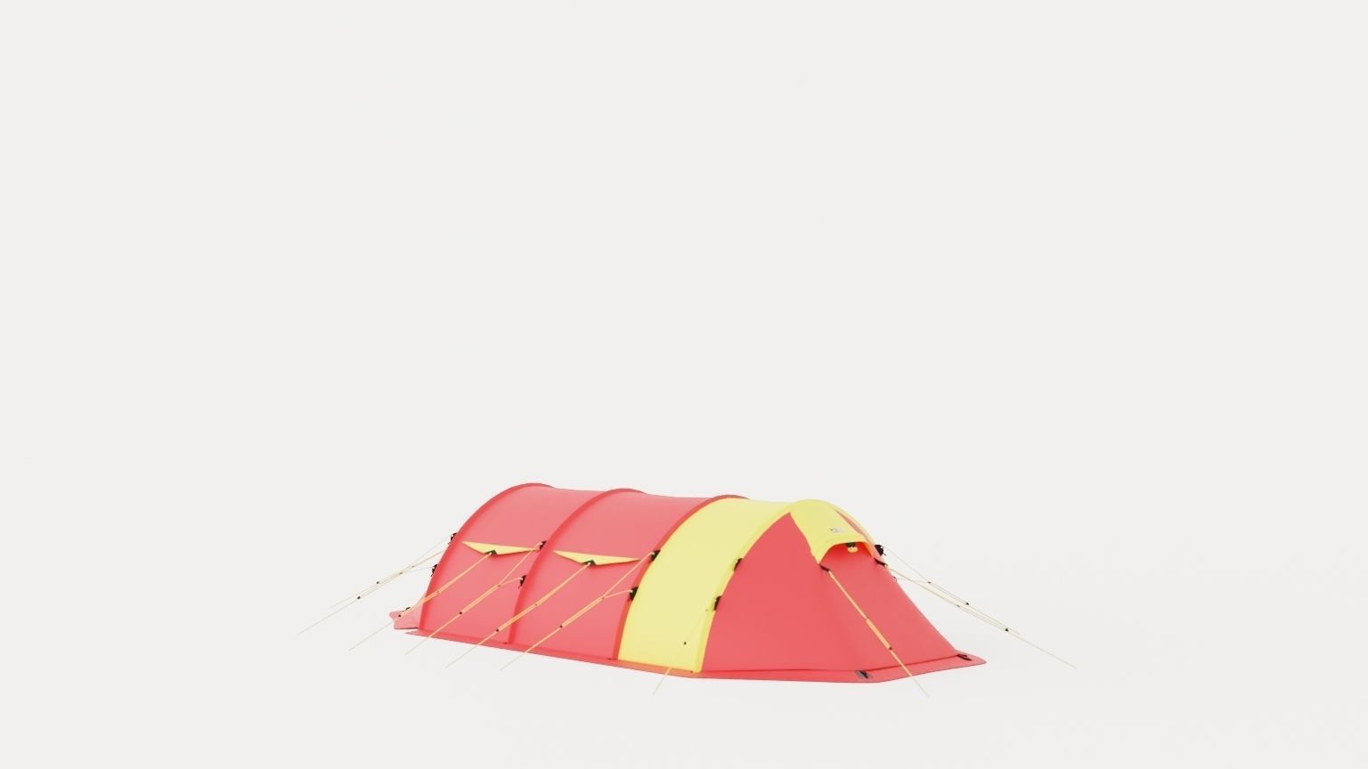 Spitsbergen X-Trem 4 Camp Tent Low-poly 3D model_3