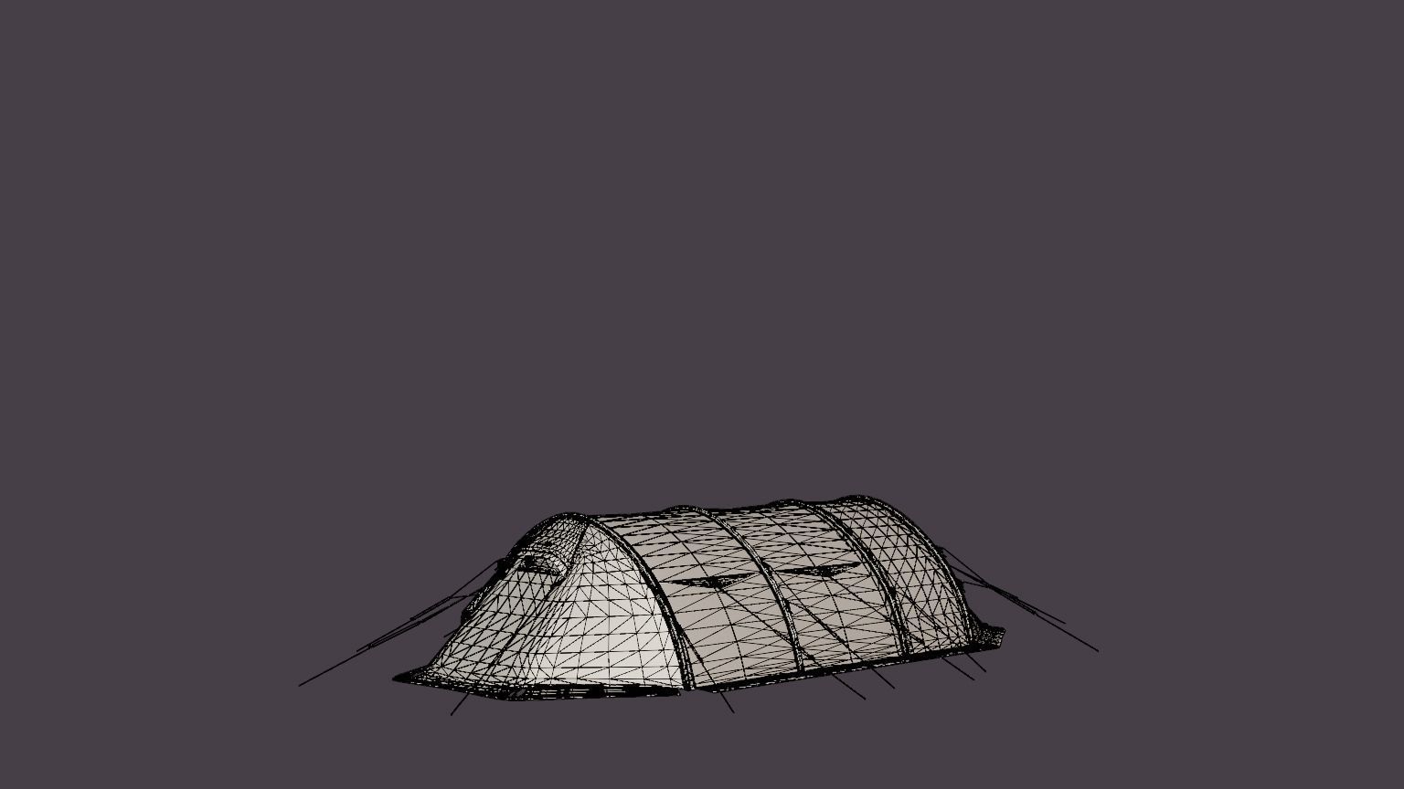 Spitsbergen X-Trem 4 Camp Tent Low-poly 3D model_6
