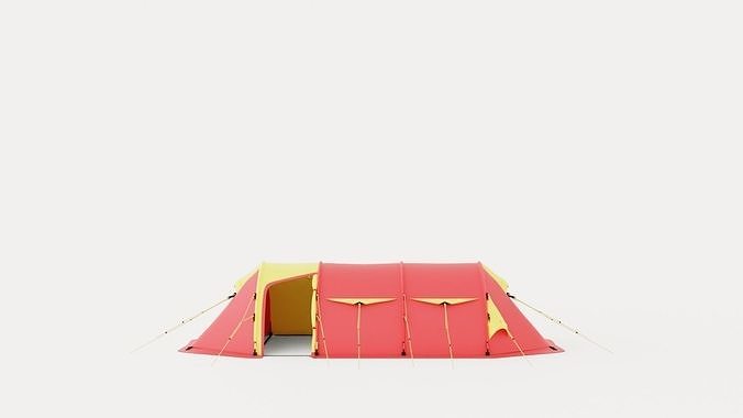 Spitsbergen X-Trem 3 Camp Tent Low-poly 3D model