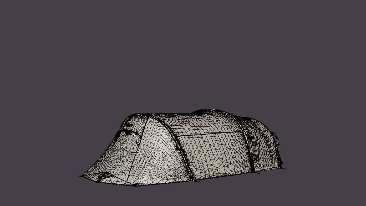 Fjellheimen Superlight 4 Camp Tent Low-poly 3D model_6