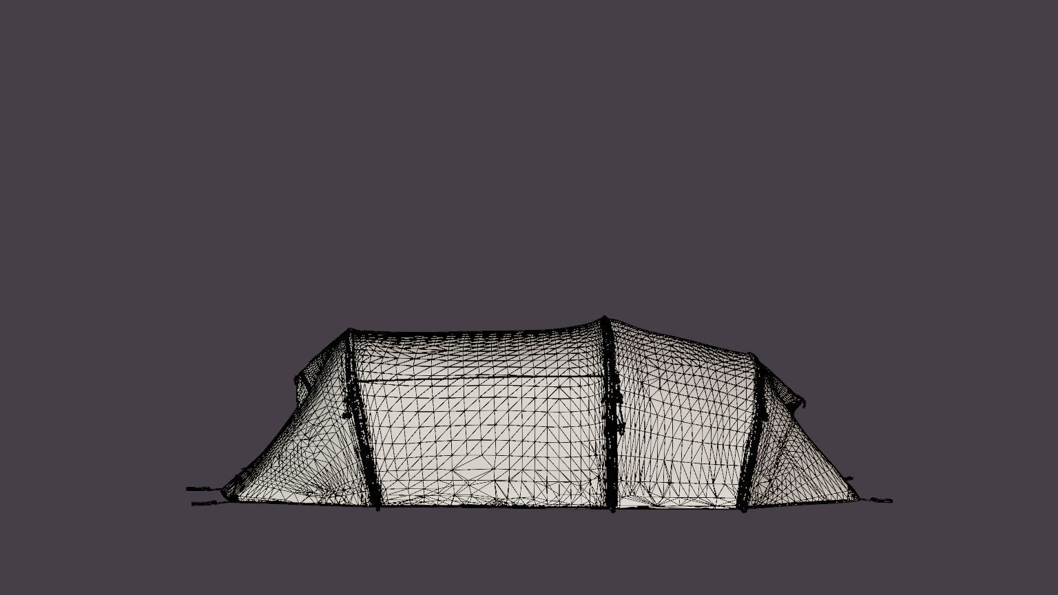 Fjellheimen Pro 3 Camp Tent Low-poly 3D model_5