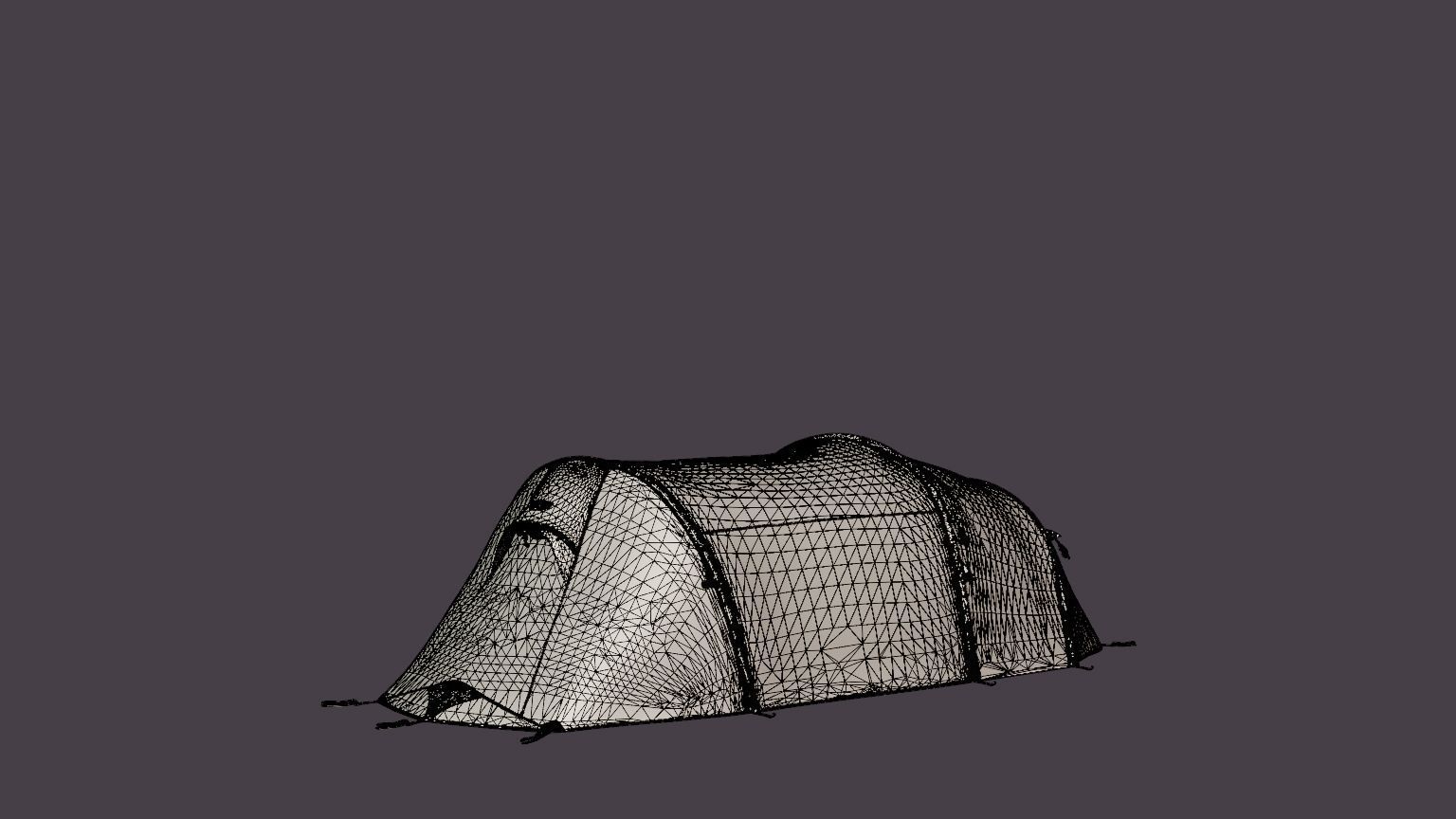 Fjellheimen Pro 3 Camp Tent Low-poly 3D model_6