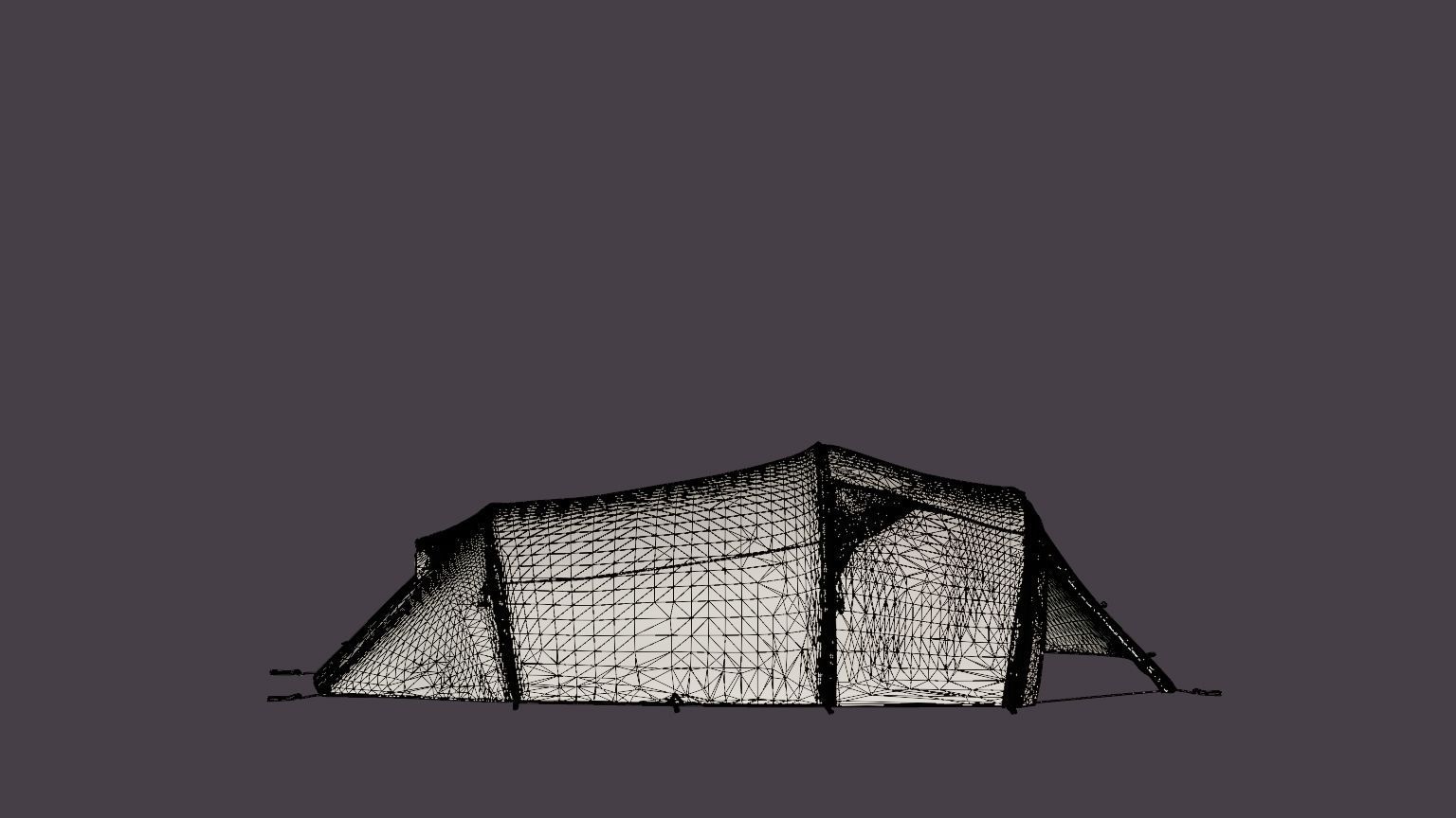 Lofoten Pro 4 Camp Tent Low-poly 3D model_5