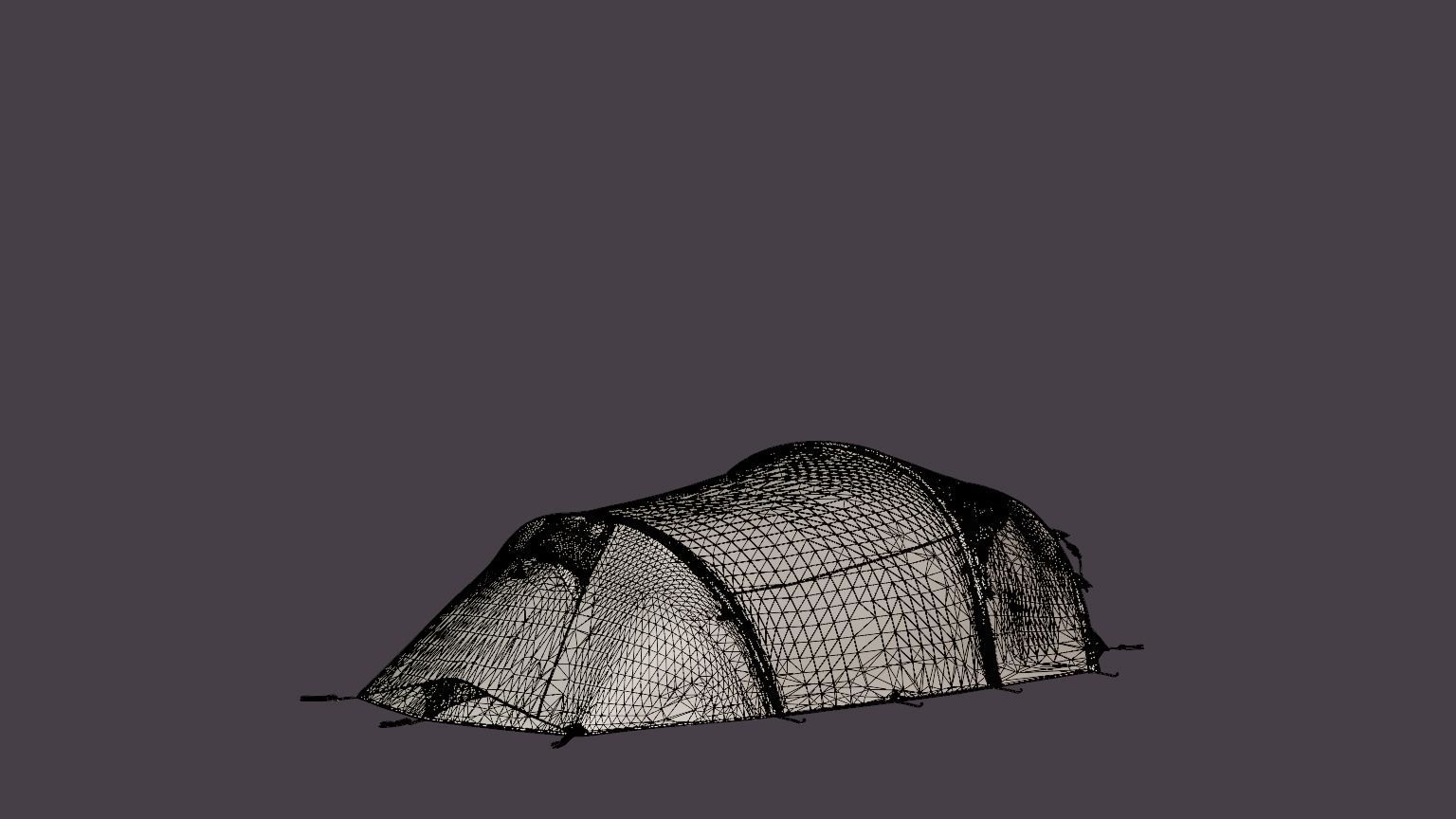 Lofoten Pro 4 Camp Tent Low-poly 3D model_6