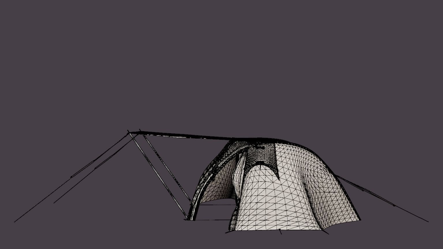 Fonnfjell Superlight 2 Tent Low-poly 3D model_7