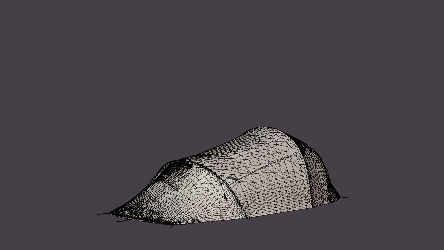 Rondane Superlight 3 Camp Tent Low-poly 3D model_6