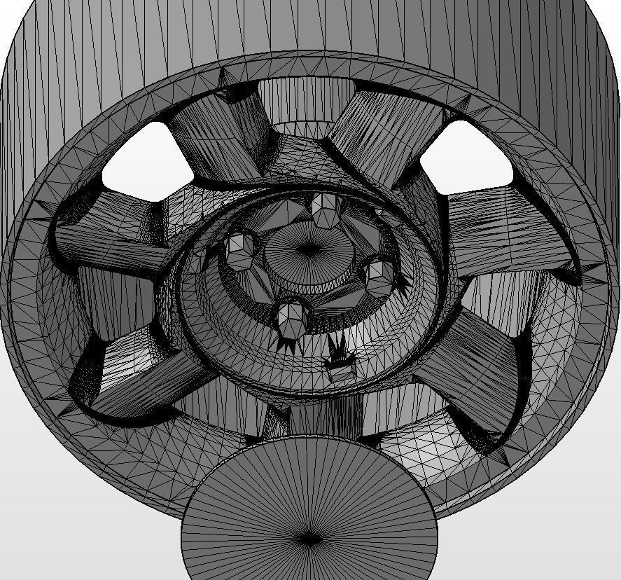 Wheels for scale model of Cobra R 1993 3D print model_16