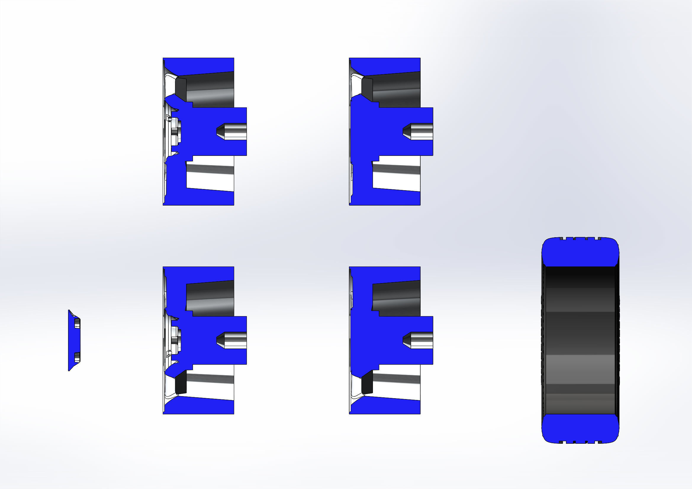 Wheels for scale model of Cobra R 1993 3D print model_13