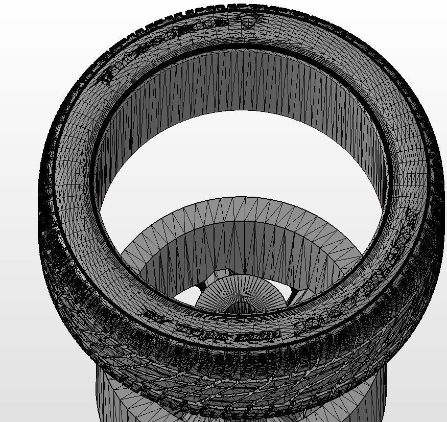 Wheels for scale model of Cobra R 1993 3D print model_6