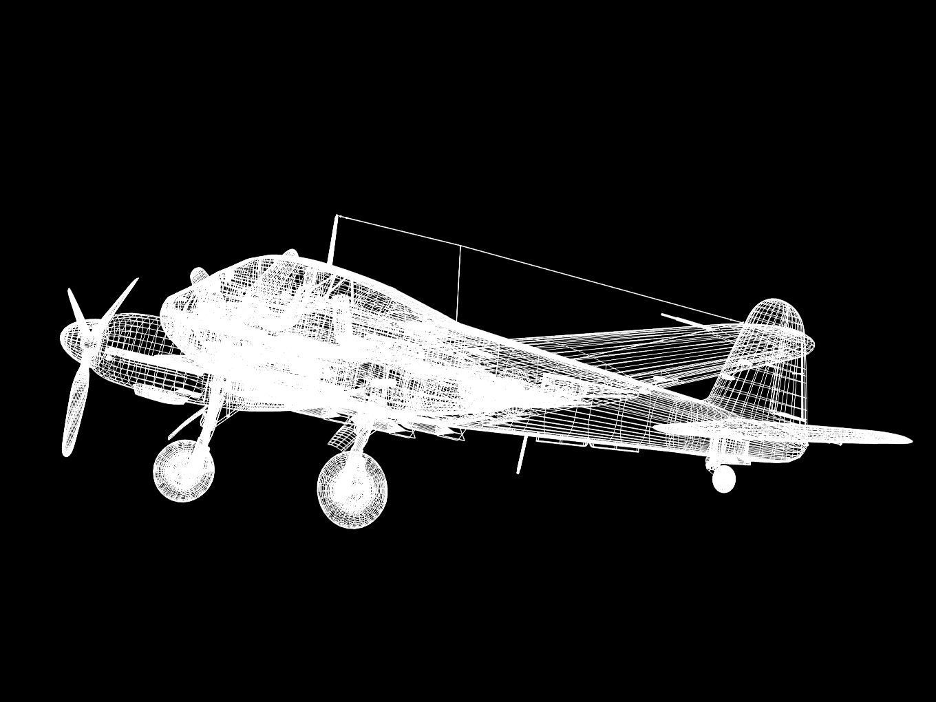 Messerschmitt Me 210 A1 3D model_17